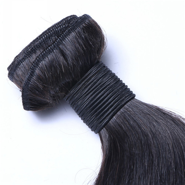 Raw Human Hair Pieces Peruvian Straight Hair Weft Hairstyles Weave    LM184